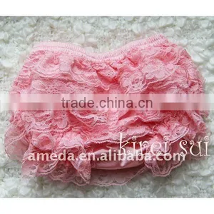 Baby Girls Light Pink Lace Petti Panties Bloomers Underwear thumbnail-1