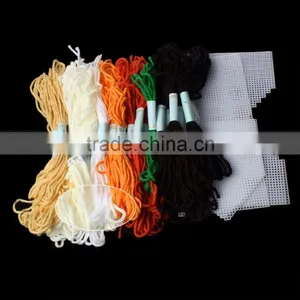 Hot Sale Multicolor House Pattern Plastic & Cotton Tissue Box Cross Stitch thumbnail-2