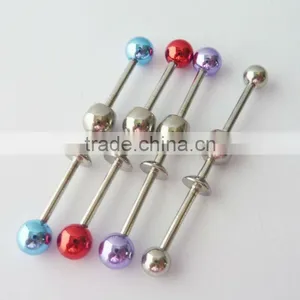 New Hot Styles Goblet Industrial Tongue Barbell thumbnail-1