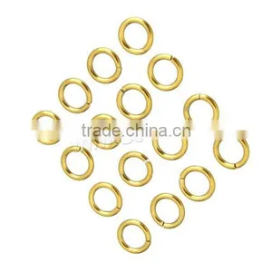 New Machine Cut Stainless Steel Jump Ring Gold Color 6x1mm Jump Rings thumbnail-3