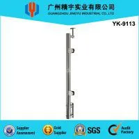 Stainless Steel Round Handrail With Glass Clamps thumbnail-1