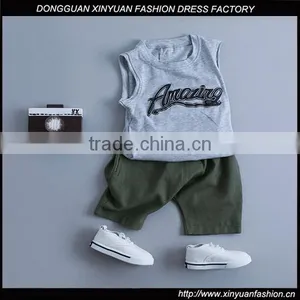 Custom Casual Little Boys Printed Vest Clothing Baby Boys Vest Sleeveless O Neck Tank Top Shirts thumbnail-1