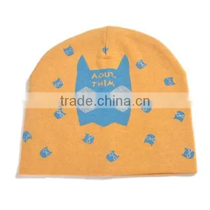 Winter Korea Style 100%cotton Cute Boys&girls Bat Pattern Baby Hat Bonnet thumbnail-2