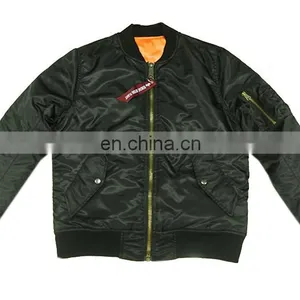 2017 Wholesale Cheap Plain Women Men Bomber Jacket thumbnail-1