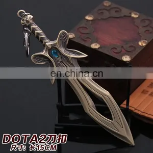 Dota 2 Butterfly Sword Key Chain Wholesale New Anime Game Dota 2 Key Chain thumbnail-1