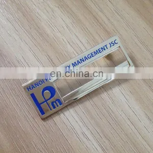 2016 Hot Sales Souvenir Reusable Metal Namebadge With Gold Safety Pin thumbnail-5
