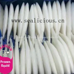 Skinless Tip off IQF Natural Frozen Argentina Illex Squid Tube (Illex Argentinus) With Size U5/U7 thumbnail-2