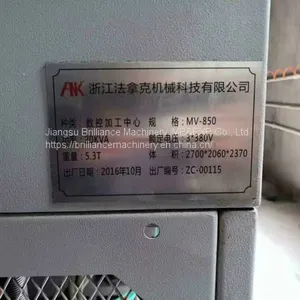 FNK MV850 Vertical Machining Center thumbnail-4
