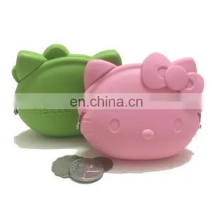 Factory Supplier Cat Design Coin Bag Women Fashion Wallet Silicone Material Purse thumbnail-6