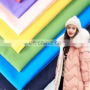 High Elastic Weft Elastic 50D Pongee Fabric Soft and Bright Elastic Garment Outdoor Lining Fabric thumbnail-1