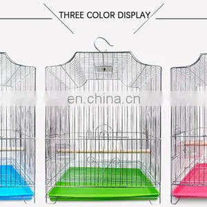Wholesale Wrought Portable Chinese Large Aluminium Stainless Steel Iron Bird Parrot Cage thumbnail-2