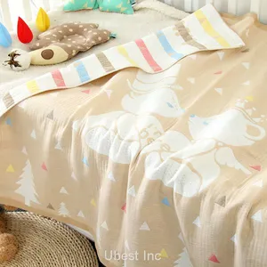 Muslin Organic Quilted Pad Baby Embroidery Voile Quilts With Digital Printing thumbnail-1