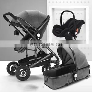 New 2018 Baby Stroller 3 In 1 For 0-3 Years Baby Prams With Removable Shopping Basket thumbnail-6