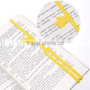 LOT Color Rubber Elastic Book Band Standard Bookmark Size Silicone Clever Bookmarks thumbnail-3