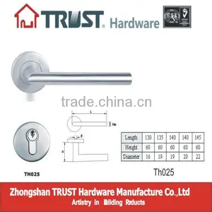 304 Stainless Steel Hollow Lever Restaurant Door Handle thumbnail-1
