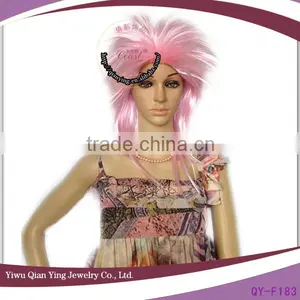 Cheap Punk Party Long Pink Wig thumbnail-1