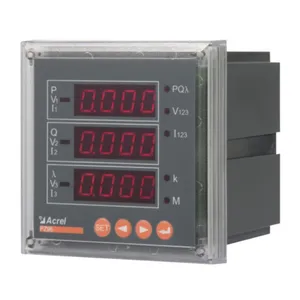 Acrel PZ96-AI3/MC ac Three Phase Led Programmable Digital Ammeter Optional One Analog Output Rs485 Modbus thumbnail-1