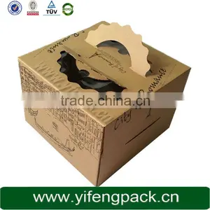 Plain Kraft Paper Cartons Corrugated Box Packaging Box thumbnail-1