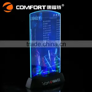 Blue Light Chargeable Menu Holder thumbnail-1