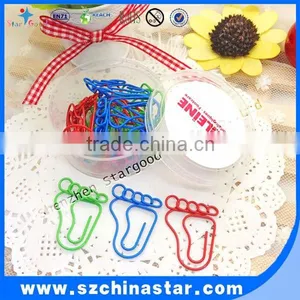 Colorful Multicolor Paper Clips Foot Shape Custom Organ Paperclip thumbnail-1