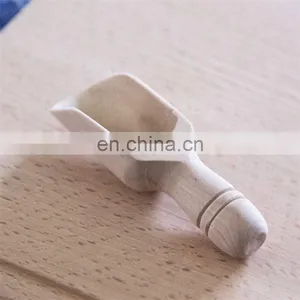2020 New Eco Friendly Shower Spa Cream Essential Coffee Wooden Scoop for Bath Salts thumbnail-3