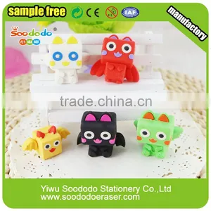 3D Novelty Puzzle Black Angel Design Eraser,mini Erasers thumbnail-1