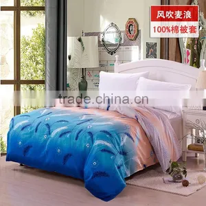 Flower Design 100% Cotton China Duvet Cover Set Reactive Printed Thick Comfoerter Cover Set thumbnail-2