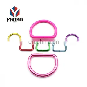 Fashion High Quality Bag & Strap & Collar & Leash Metal D Rings Pink thumbnail-1