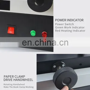 SBM-50D A4 High Quality Glue Binding Machine Binder With Hot Melt Colloidal Particles thumbnail-4