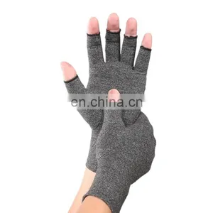 Half Finger Cotton Compression Arthritis Gloves thumbnail-1