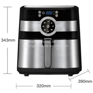 8L Large Capacity Stainless Steel Multifunctional Electric Fryer for Household Use in Europe and the United States（Wechat:13510231336） thumbnail-1