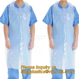 Clear Medical Disposable Polythene Apron,Medical Disposable PE Apron,Medical Colored Disposable PE Apron For Hospital thumbnail-5