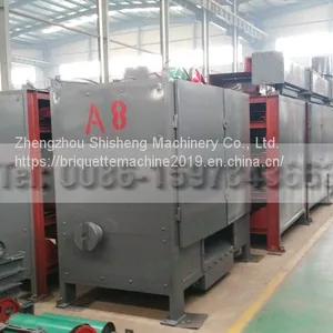 Charcoal Briquettes Mesh Belt Dryer For Continuous Drying thumbnail-1