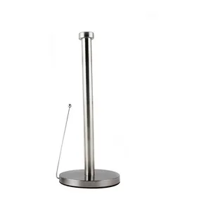 Round Beads Stainless Steel Vertical Tissue Rack Kitchen Hole-free Tissue Storage Rack Tissue Box Living Room Hand Rub Paper Roll Paper Bracket thumbnail-2