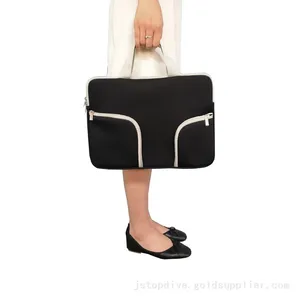 Portable Business Travelling Bags 13 14 15 Inch Neoprene Laptop Case Sleeves thumbnail-5