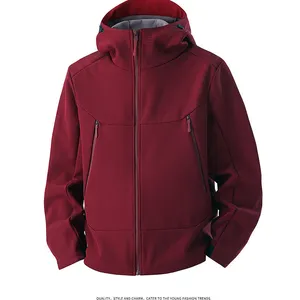 Winter Outdoor Solid Color Three in One Men's and Women's Hooded Waterproof Jacket With Detachable Two-piece Logo Print thumbnail-1