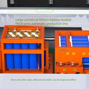 Semi-automatic Production Line for Large Cylindrical Lithium Battery Module Pack, Production Line for Cylindrical Battery Module Pack thumbnail-4