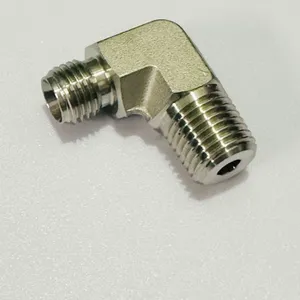 Stainless Steel 316 Male NPT to Compression Elbow Fitting With PTFE Seal thumbnail-5