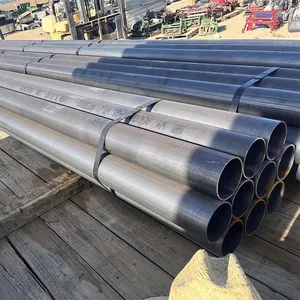Factory Direct Selling Welded Galvanized Erw Black Iron Pipe Schedule 40 Black Round Pipe thumbnail-2