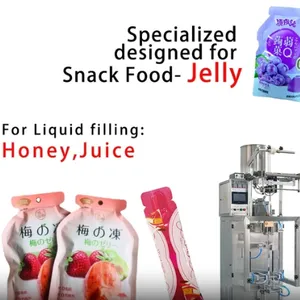 30-50 Bag/Min Irregular Shaped Sachet Pouch Packing Machine for Jelly Honey Liquid Juice thumbnail-3