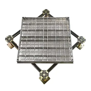 Aluminum Alloy Anti-Static Ventilated Floor Panel 600x600x55mm for Cleanroom Raised Access Floor System ( Uniform Load 1800kg) thumbnail-2