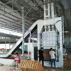 Hydraulic Coconut Fiber Baler Machine Hemp Fiber Pineapple Leaf Fiber Compactor Machine thumbnail-4