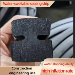 Rapid Sealing Water Swelling Rubber Waterstop Strip Anti Erosion Waterproof Strip for Underground Pipe Gallery thumbnail-1