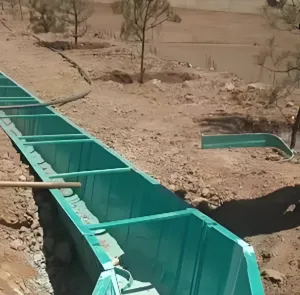 Lightweight FRP Drainage Channel E600 Load Class 200mm Wide 300mm Deep Bolted Connection thumbnail-2