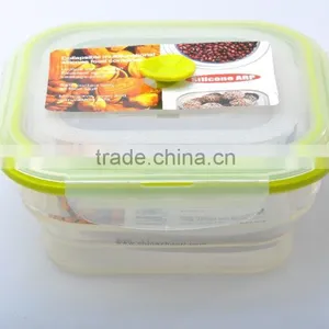 1000ml Square Collapsible Silicone Food Container thumbnail-5