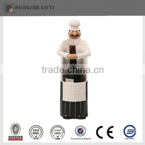 Cheap Resin Chef Kitchenware Wine Bottle Rack Holder Decoration thumbnail-1