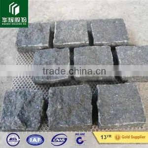 Natural Split Black Basalt G684 Cobblestone With Mesh thumbnail-2