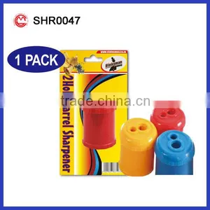 CHILDREN PENCIL SHARPENER TUBE COLORFUL TWO HOLES thumbnail-1