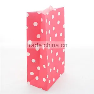 Promotional Red Color Polka Dot Christmas Party Favor Paper Bags Gift Packaging Bags thumbnail-1