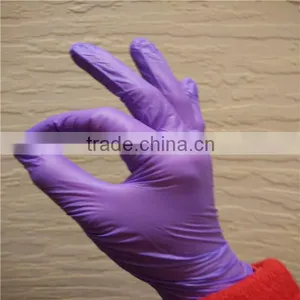 Powder Free Colored Disposable Nitrile Gloves thumbnail-1